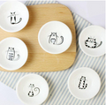 Cute Cartoon Ceramic Dishes for Sauces and Dips
