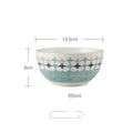 Nordic Style Ceramic Dishes Set for Household Use
