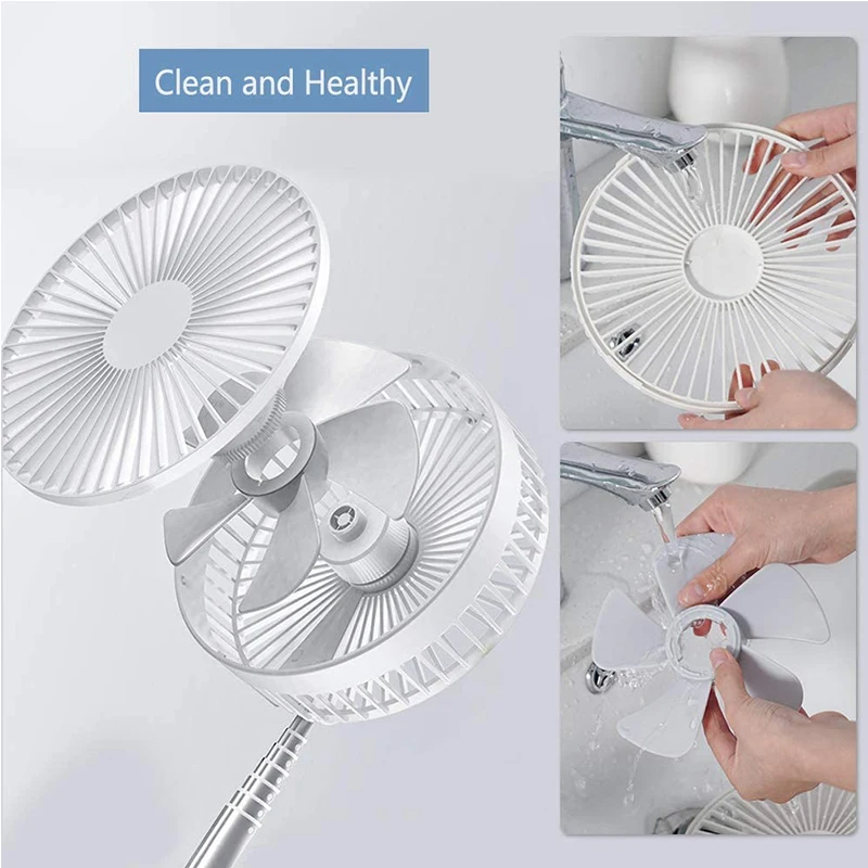 Folding USB Rechargeable Fan with Remote Control P11